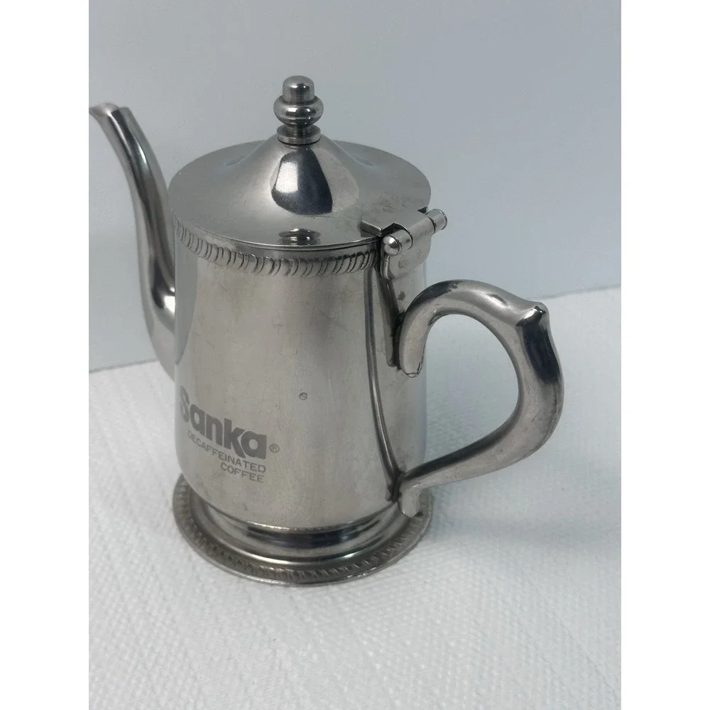 Vtg Brandware BC-10 18-8 Stainless Sanka Decaf Coffee Creamer Server Pitcher